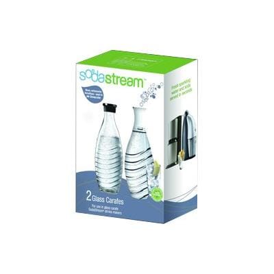 SodaStream Set 2 Carafe din Sticlă SodaStream 0,6 L, Compatibile cu Aparatele pentru Sticle din Sticlă