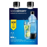 SodaStream Set 2 Sticle Reutilizabile SodaStream PET 1L, Negru, Compatibile cu Aparate SodaStream pentru Sticle PET (3000242)