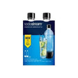SodaStream Set 2 Sticle Reutilizabile SodaStream PET 1L, Negru, Compatibile cu Aparate SodaStream pentru Sticle PET (3000242)