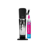 SodaStream Aparat de sifon SodaStream ART Negru, cu sticlă PET reutilizabilă 1 L, preparare rapidă apă carbogazoasă acasă