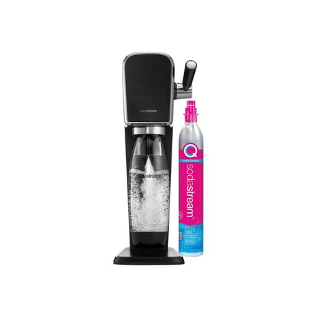SodaStream Aparat de sifon SodaStream ART Negru, cu sticlă PET reutilizabilă 1 L, preparare rapidă apă carbogazoasă acasă
