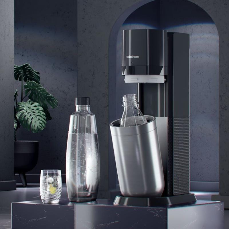 SodaStream Aparat de sifon SodaStream DUO negru, set cu 1 sticlă din sticlă și 1 sticlă PET