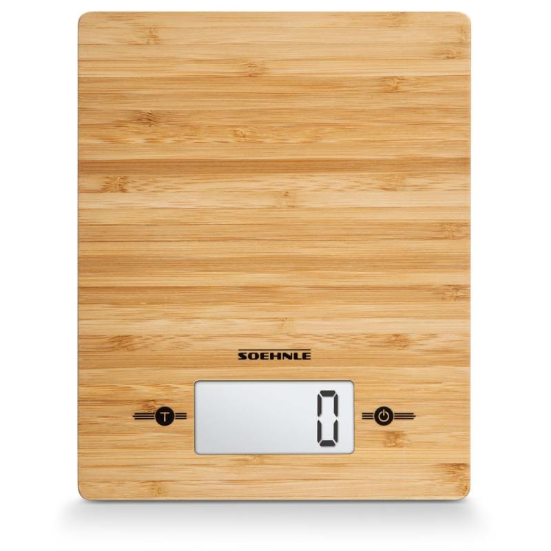 Leifheit Cântar de bucătărie Soehnle Bamboo, capacitate 5 kg, maro (66308)