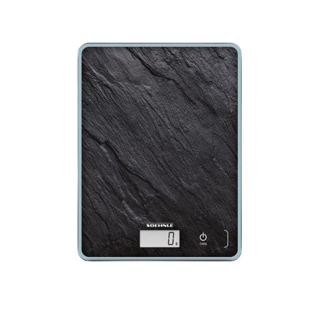 Leifheit Cântar digital de baie Soehnle Page Compact 300, sticlă securizată, Slate Black, pornire/oprire automată (61515)