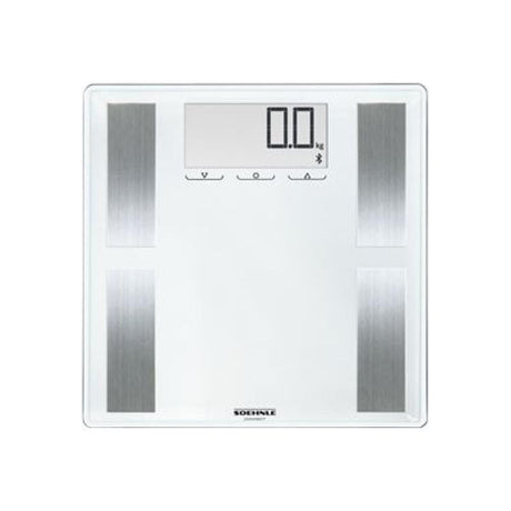Leifheit Cântar digital Soehnle Shape Sense Connect 100, 180 kg, alb, platformă din sticlă, conectare aplicație Soehnle Connect