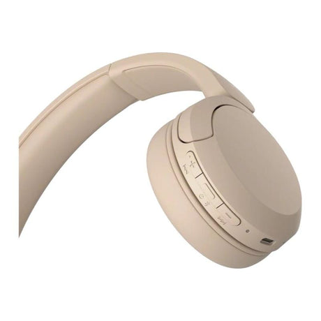 Sony Căști Bluetooth Sony WH-CH520 Bej, Over-Ear, Microfon Integrat, Autonomie Mare, Control pe Cască