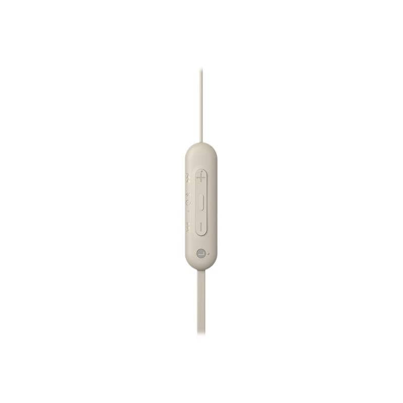 Sony Căști Bluetooth In-Ear Sony WI-C100 Bej (WIC100C CE7) cu bandă pentru gât
