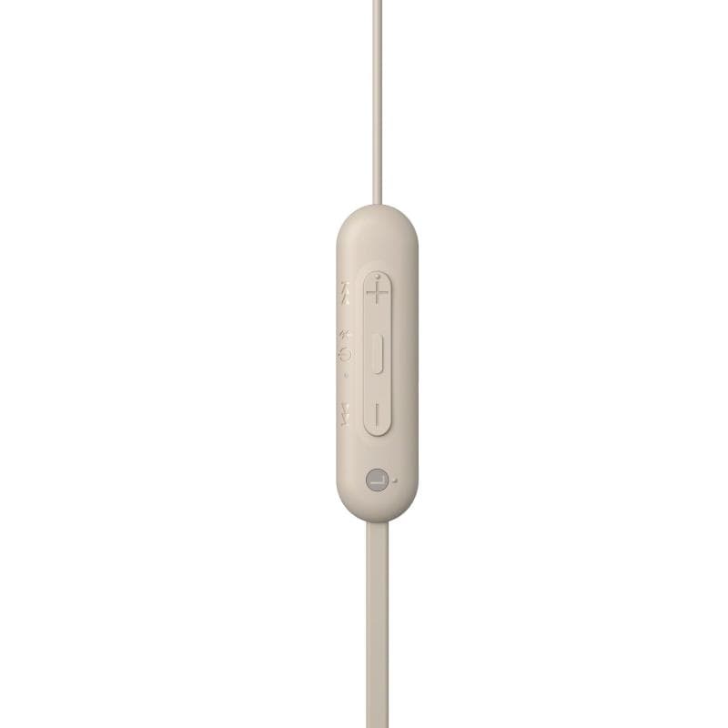 Sony Căști Bluetooth In-Ear Sony WI-C100 Bej (WIC100C CE7) cu bandă pentru gât