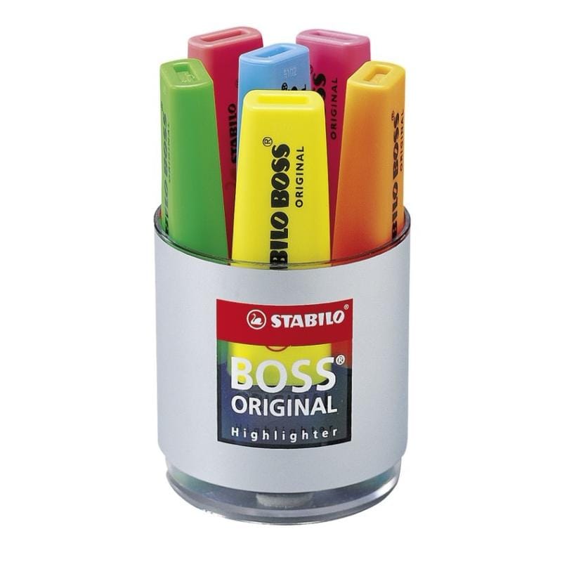 Stabilo Textmarker STABILO BOSS ORIGINAL 70/33 Verde, Vârf Tip Daltă, Evidențiere Uniformă pentru Școală și Birou