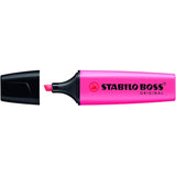 Stabilo Textmarker fluorescent STABILO BOSS ORIGINAL, roz (70/56), vârf tip daltă, pentru evidențiere și subliniere