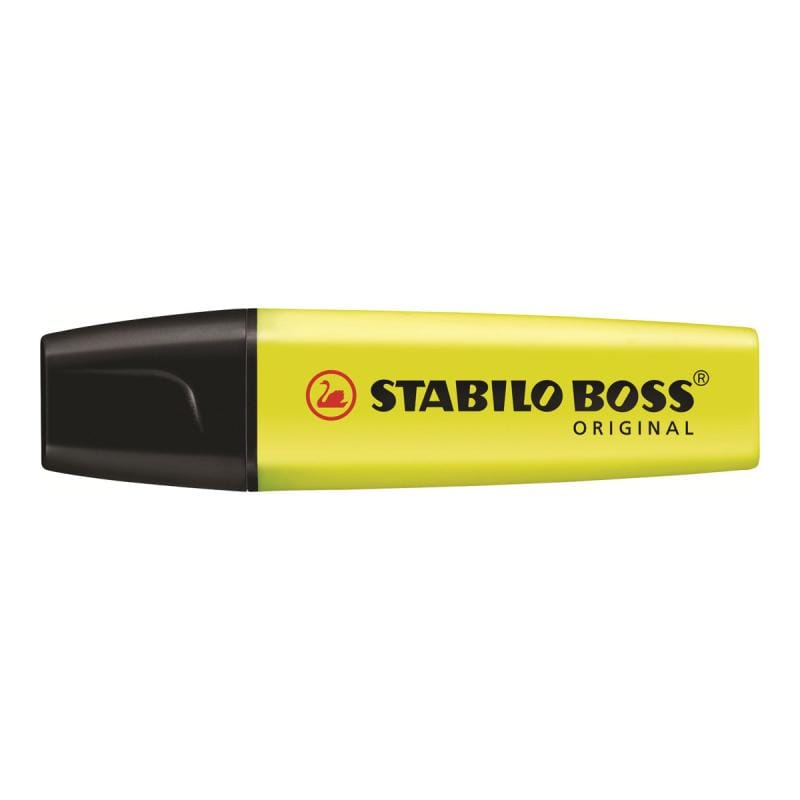 Stabilo Marker fluorescent STABILO BOSS Original 70/24, galben, vârf daltă 2–5 mm, cerneală pe bază de apă