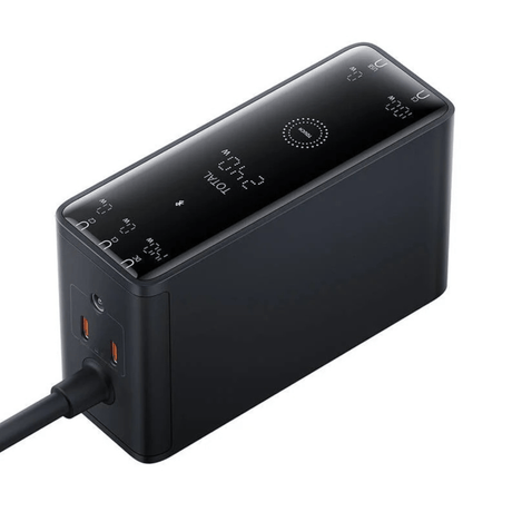 Baseus Statie incarcare Statie Incarcare Baseus P10163901113-00 | 240W, GaN, 3x USB-C, 1x USB, 1x DC