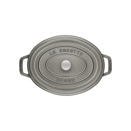 Zwilling Cratită ovală Staub La Cocotte 27 cm, gri, din fontă emailată (40500-276-0)