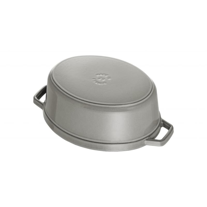 Zwilling Cratită ovală Staub La Cocotte 27 cm, gri, din fontă emailată (40500-276-0)