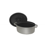 Zwilling Cratită ovală Staub La Cocotte 27 cm, gri, din fontă emailată (40500-276-0)