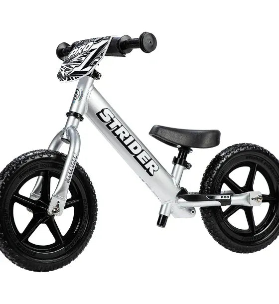 Strider Bicicleta fara pedale pentru copii Strider 12 Pro Balance 2-5 ani Negru Perlat