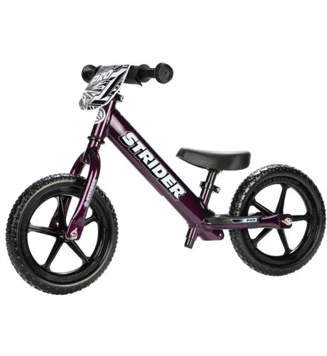 Strider Bicicleta fara pedale pentru copii Strider 12 Pro Balance 2-5 ani Negru Perlat