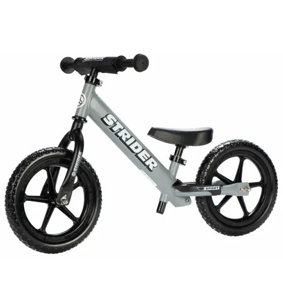 Strider Bicicleta fara pedale pentru copii Strider 12 Sport Balance 2-5 ani gri mat