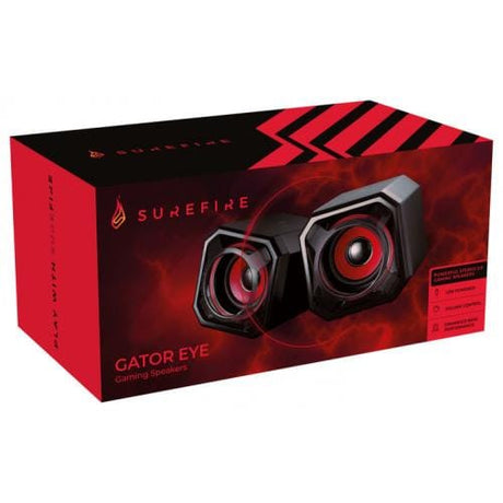 SureFire Boxe Boxe Gaming SureFire Gator Eye 48820 | Stereo, LED, Roșu
