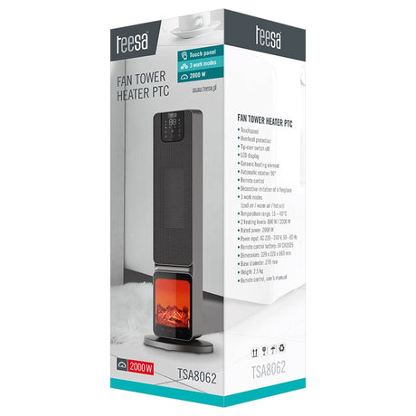 Teesa Aeroterma Aerotermă Teesa TSA8062 | 2000W, Negru