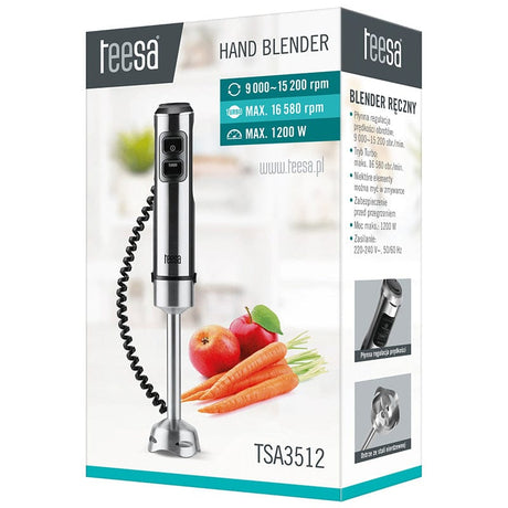 Teesa Blender Blender de Mana Teesa TSA3512 | 1200W, Turbo, Inox
