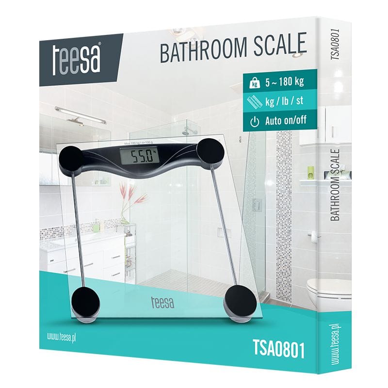 Teesa Cantar corporal Cântar Corporal Teesa TSA0801 | 180kg, CR2032, Roșu, Digital
