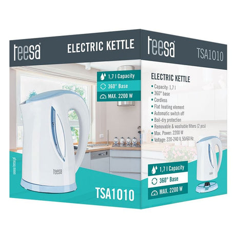 Teesa Fierbator Fierbător Teesa TSA1010 | 2200W, 1.7L, 2, Alb