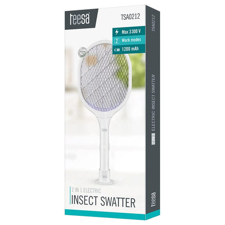 Teesa Paleta electrica Paletă Electrică Anti-Insecte Teesa TSA0212 | 1200mAh, Alb