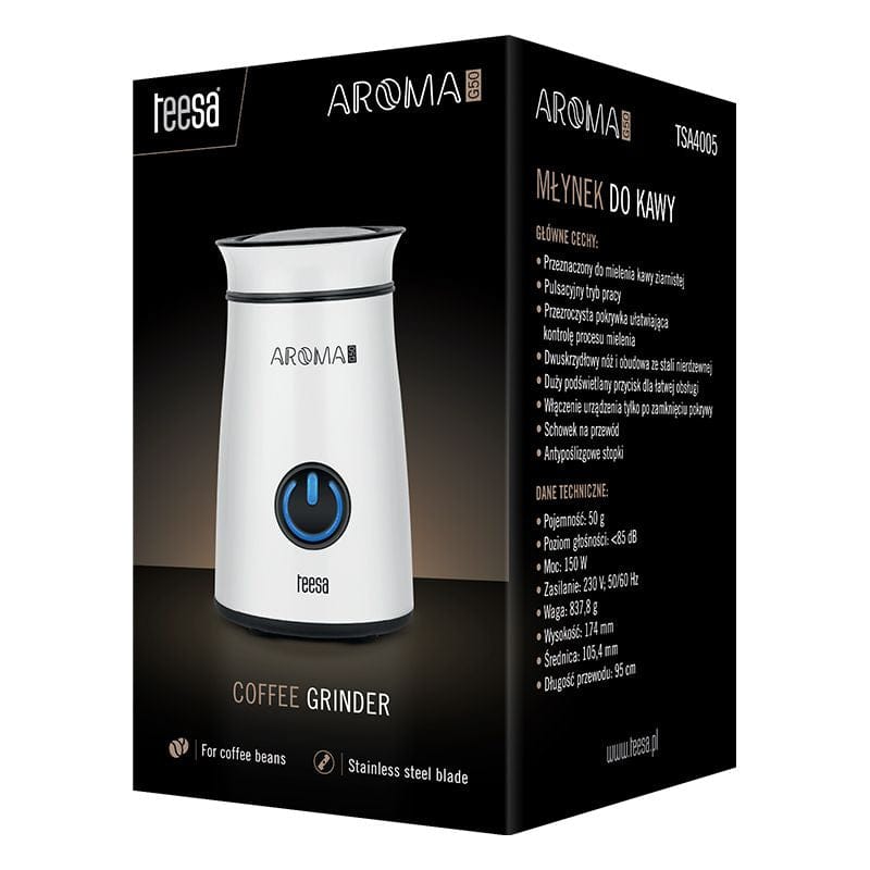 Teesa Rasnita cafea Râșniță Cafea Teesa | 150W, Inox