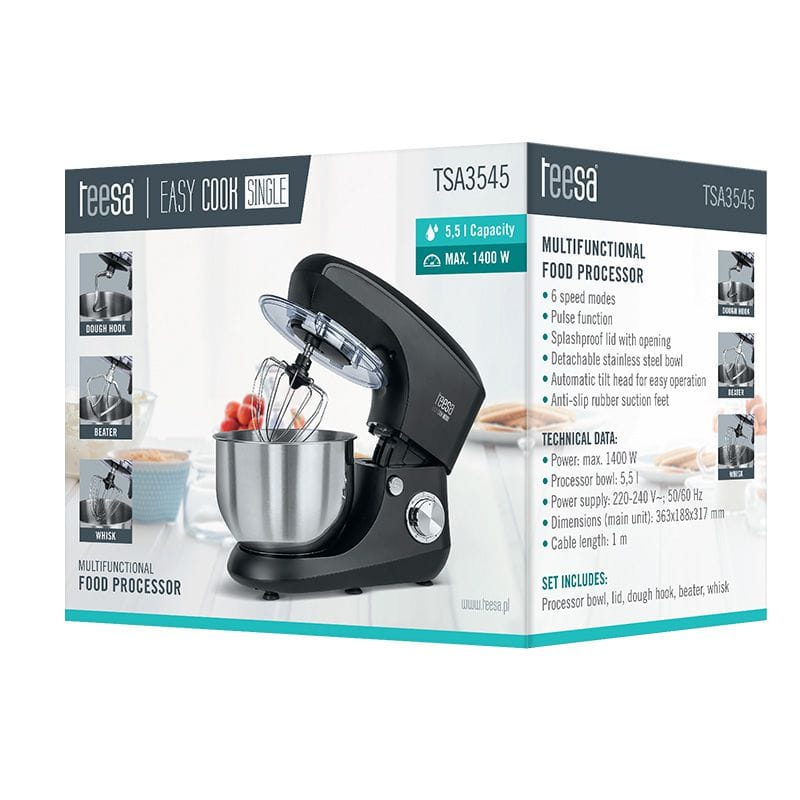 Teesa Robot de bucatarie Robot de Bucătărie Teesa TSA3545-W | 1400W, 5.5L, Alb