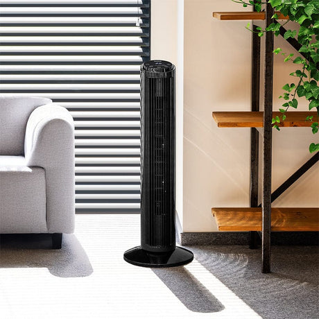 Teesa Ventilator Ventilator Turn Teesa TSA8066 | 50W, 74cm, Telecomanda, Negru