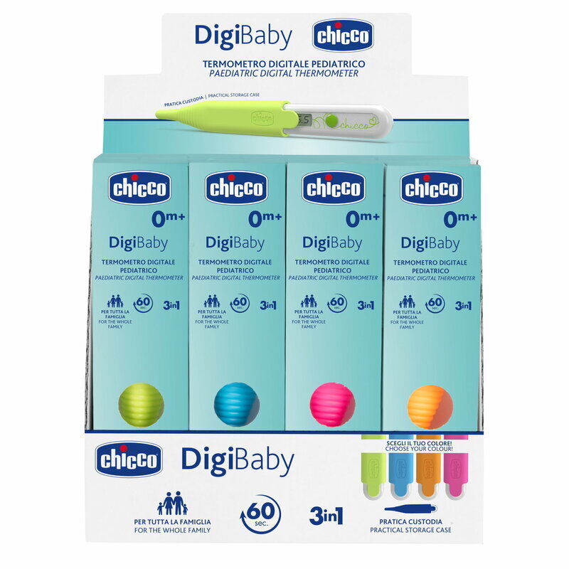 Termometru Digital pentru Copii Chicco Digibaby 3 în 1, 0luni+