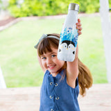 Termos Inox pentru Copii, Chicco Panda, Alb cu Figurine, 350ml, 3ani+