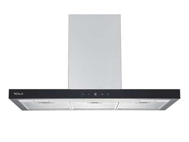 Tesla WG Hota decorativa Hotă T-Shape Tesla WG DC900AXB | 90cm, 630m³/h, Inox/Sticlă