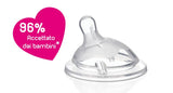 Tetina Chicco Natural Feeling, S., Flux Mediu, 2luni+