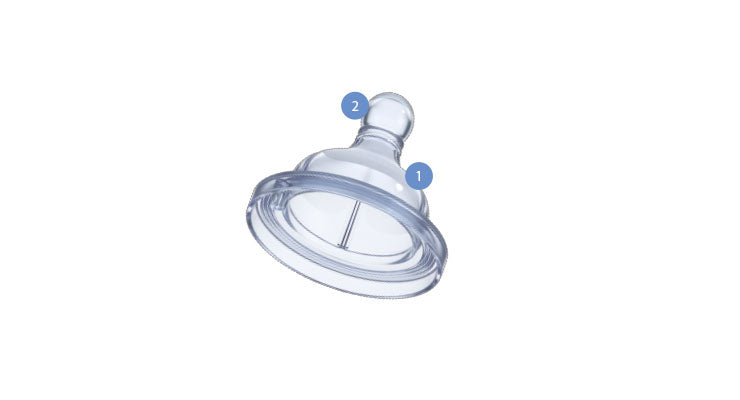 Tetina Chicco S., 2buc, Flux Normal, 0luni+