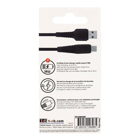 TnB Cablu Cablu USB la USB-C TnB TCUSB02BK | 2m, 480Mbps