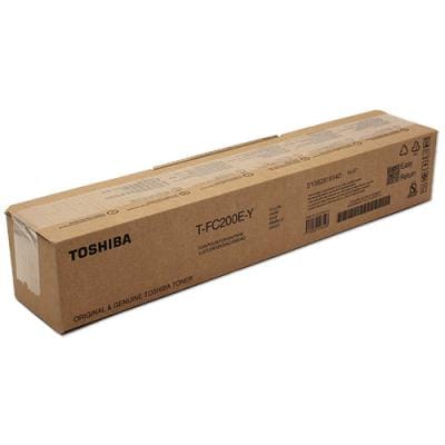 TOSHIBA Toner Original Toshiba T-FC200E Galben (Yellow) pentru Imprimante Multifuncționale Compatibile, coduri 6AJ00000131/6AJ00000262/6B000001090