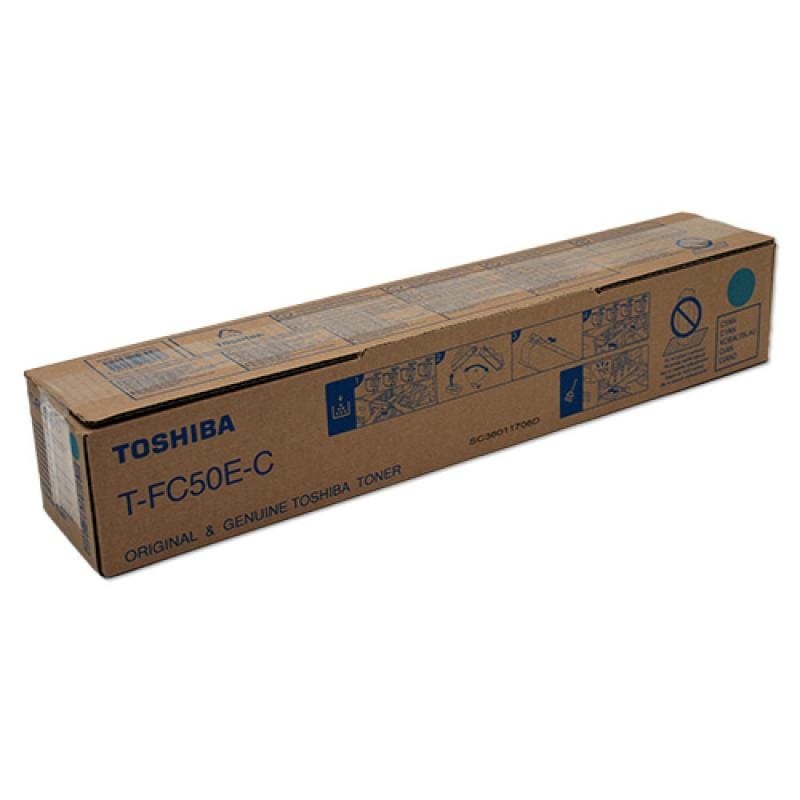 TOSHIBA Toner original Toshiba T-FC50EC Cyan (TFC50EC) 6AJ00000113/6AJ00000227/6AJ00000301