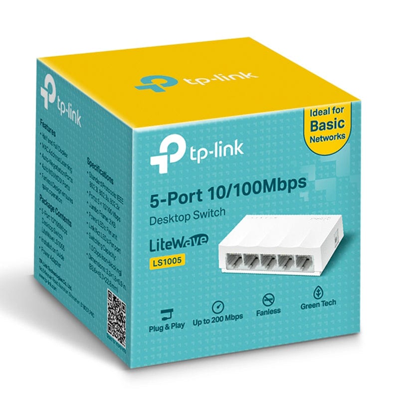 TP-Link Switch Switch TP-Link KOM-LS1005 | 100Mbps, Gri