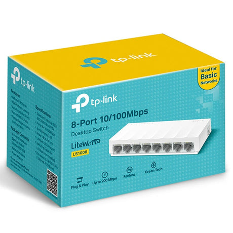 TP-Link Switch Switch TP-Link KOM-LS1008 | 100Mbps, Gri