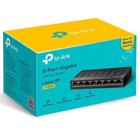 TP-Link Switch Switch TP-Link KOM-LS1008G | 16GB, 4K UHD, 1000Mbps, 9V