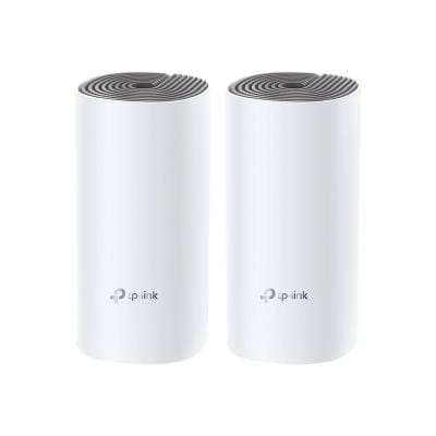 TP-Link Sistem Wi‑Fi Mesh TP-Link Deco E4, 2 unități (2-Pack), acoperire extinsă pentru locuință și birou