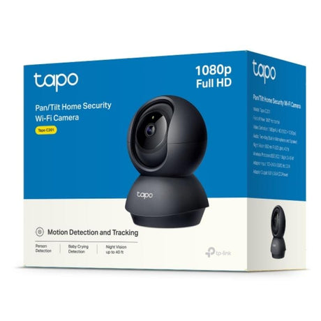 TP-Link Cameră de supraveghere IP Wi‑Fi interior TP‑Link Tapo C201, control prin aplicație, monitorizare la distanță