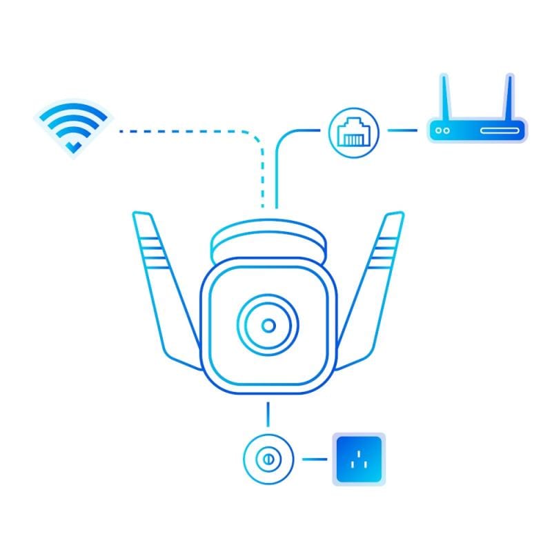 TP-Link Cameră de supraveghere IP TP-Link Tapo C310, exterior, Full HD 3MP, vedere nocturnă, Wi‑Fi, detectare mișcare