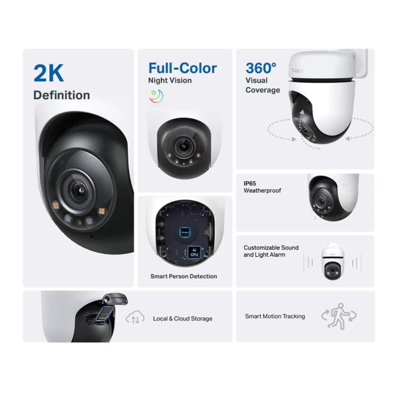 TP-Link Cameră de supraveghere exterior TP-Link Tapo C510W, Wi‑Fi, control prin aplicația Tapo