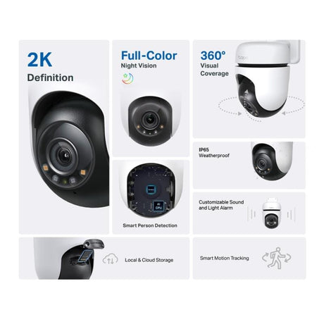 TP-Link Cameră de supraveghere exterior TP-Link Tapo C510W, Wi‑Fi, control prin aplicația Tapo