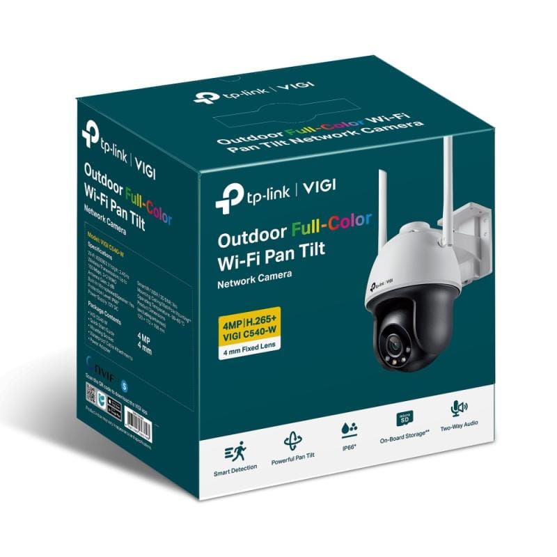 TP-Link Cameră IP TP-Link VIGI C540-W Wireless, Obiectiv 4 mm, Supraveghere Profesională, Monitorizare la Distanță