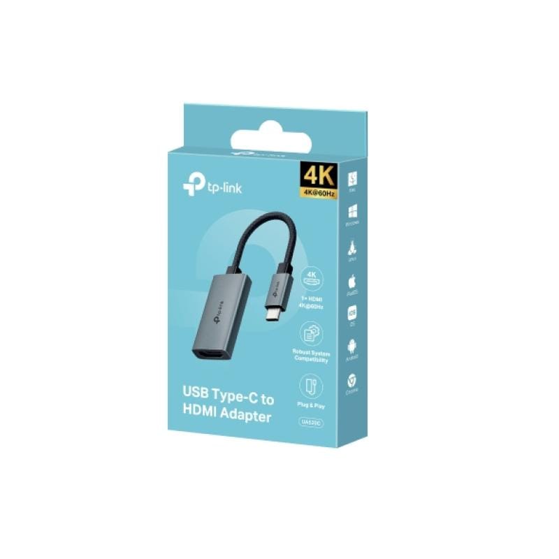 TP-Link Adaptor rețea TP-LINK UA520C USB-C la Ethernet, conexiune stabilă pentru laptop și tabletă