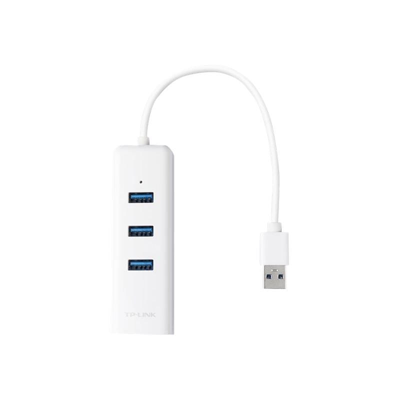 TP-Link Adaptor USB 3.0 TP-Link UE330 cu Ethernet Gigabit RJ45 și hub 3x USB 3.0 pentru laptop/PC